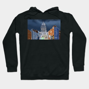 London blue abstract Hoodie